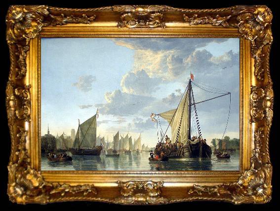 framed  Aelbert Cuyp Hafen von Dordrecht, ta009-2